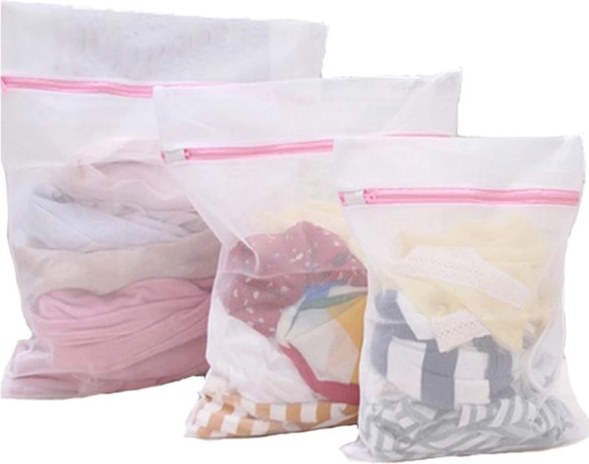 Waszak Set Van 3 Stuks Met Rits - BH/Lingerie/Sokken/Schoenen Wasnet Waszakjes Laundry Bag - Waszakken - Klein/Medium/Groot Waszak Set Van 3 Stuks Met Rits - BH/Lingerie/Sokken/Schoenen Wasnet Waszakjes Laundry Bag - Waszakken - Klein/Medium/Groot -Huishoudelijke Artikelen Winkel