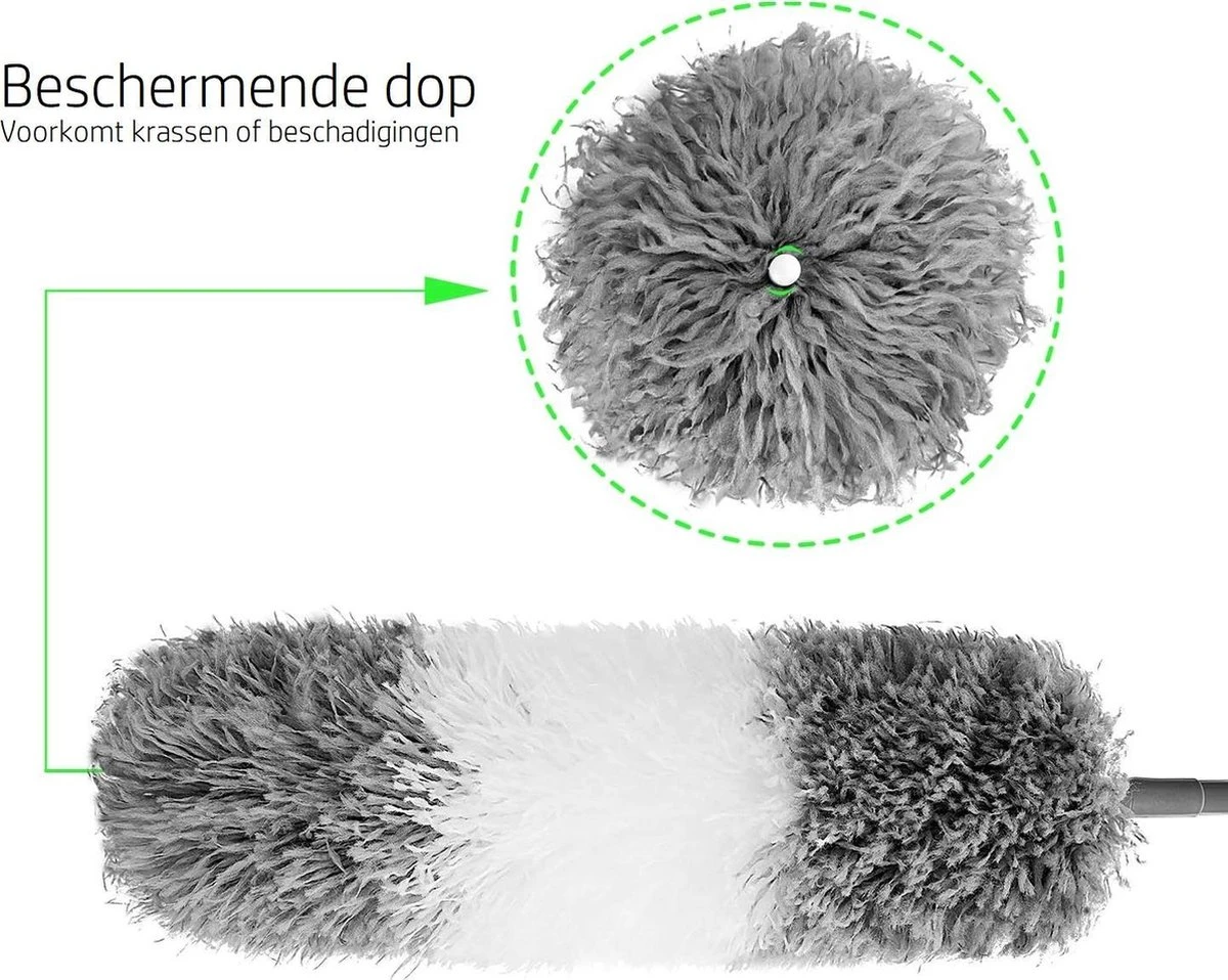 Vannons - Plumeau - Ragebol - Plumeau Uitschuifbaar tot 245 cm - met Telescoopsteel - Wasbaar Microvezel - Grijs Wit Vannons - Plumeau - Ragebol - Plumeau Uitschuifbaar Tot 245 Cm - Met Telescoopsteel - Wasbaar Microvezel - Grijs Wit -Huishoudelijke Artikelen Winkel