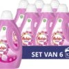 Robijn Color Pink Sensation Vloeibaar Wasmiddel - 6 X 20 Wasbeurten - Voordeelverpakking