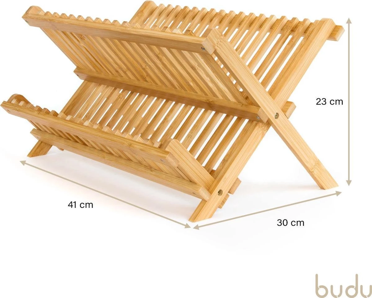 Budu Afdruiprek - Afdruiprekje van bamboe hout - Afdruiprek voor afwas - Vaatwasrek - Keukenrek - Inklapbaar - Opvouwbaar - Budu Afdruiprek - Afdruiprekje Van Bamboe Hout - Afdruiprek Voor Afwas - Vaatwasrek - Keukenrek - Inklapbaar - Opvouwbaar - -Huishoudelijke Artikelen Winkel