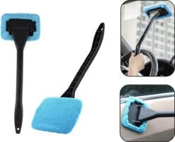 PD® - Raamwisser - Raamtrekker - Raamwisser Auto - Microvezeldoek - Anti Condens - Wisser Voor Condens Op Ruiten / Ramen.