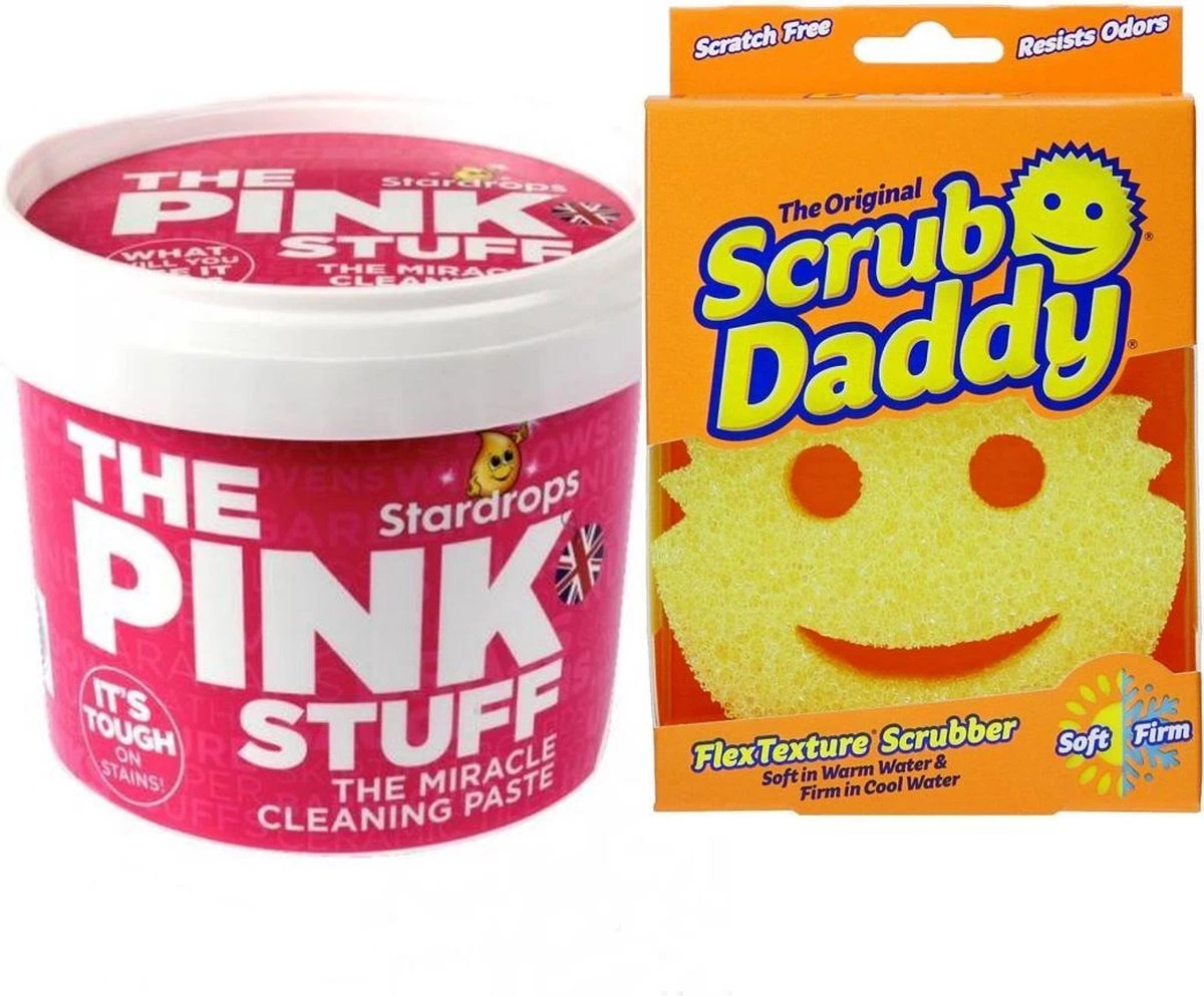 Stardrops The Pink Stuff Het Wonder Schoonmaakmiddel - 500g - Allesreiniger - inclusief 1 Scrub Daddy schuurspons Stardrops The Pink Stuff Het Wonder Schoonmaakmiddel - 500g - Allesreiniger - Inclusief 1 Scrub Daddy Schuurspons -Huishoudelijke Artikelen Winkel