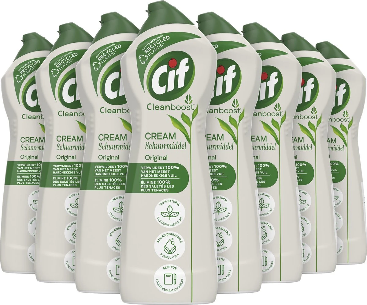 Cif CleanBoost Cream Original Schuurmiddel - 8 x 750 ml - Voordeelverpakking Cif CleanBoost Cream Original Schuurmiddel - 8 X 750 Ml - Voordeelverpakking -Huishoudelijke Artikelen Winkel 1200x995 1
