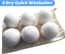 DRYQUICK Drogerballen- Wasbollen- Duurzaam Schapenwol - Herbruikbaar- 6 XL Wasballen Wit 7 DRYQUICK Drogerballen- Wasbollen- Duurzaam Schapenwol - Herbruikbaar- 6 XL Wasballen Wit -Huishoudelijke Artikelen Winkel 1200x997 1