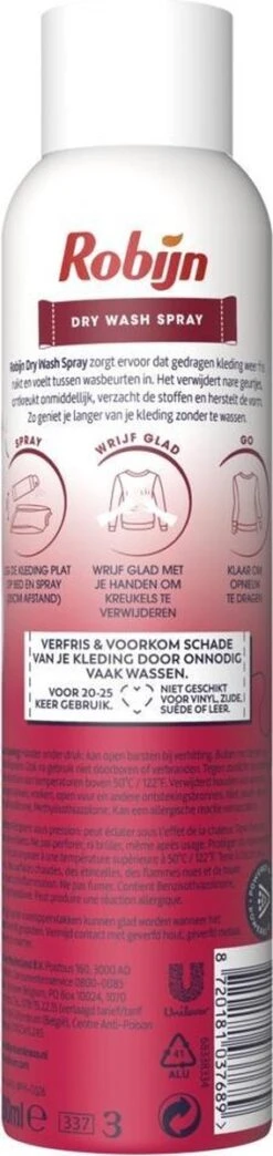 Robijn Pink Sensation Dry Wash Spray 200 Ml -Huishoudelijke Artikelen Winkel 284x1200 1