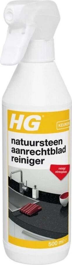 HG Natuurstenen Aanrechtbladreiniger - 500ml - Veilig In Gebruik - Streeploos Schoon - Dagelijkse Reiniging -Huishoudelijke Artikelen Winkel 329x1200 5