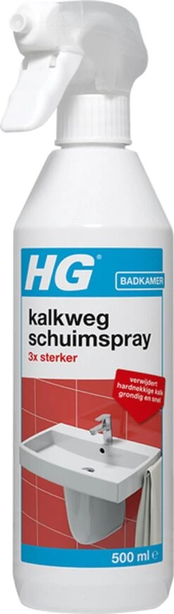 HG Kalkweg Schuimspray 3x Sterker - 500ml - Verwijdert Extreme Kalkresten - 100% Opgelost, 100% Resultaat -Huishoudelijke Artikelen Winkel 340x1200 1