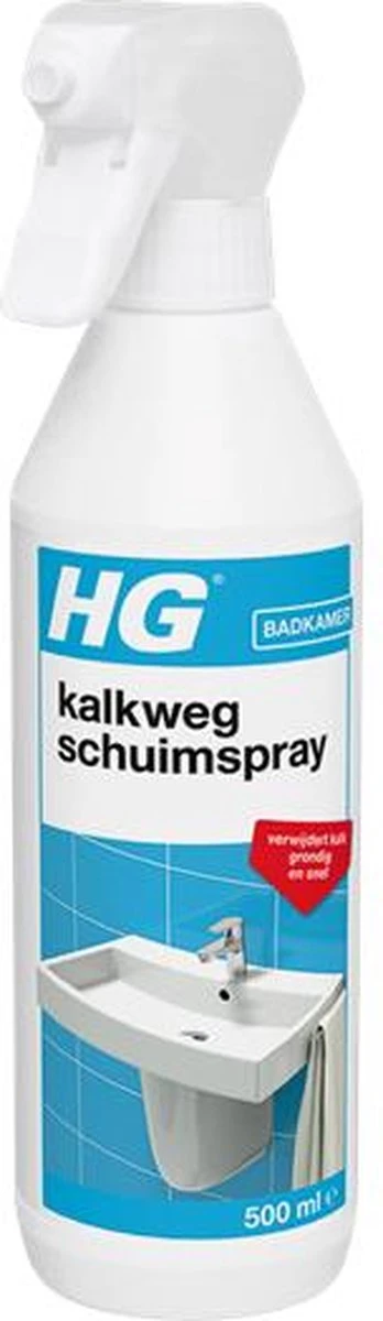 HG kalkweg schuimspray - 500ml - 100% glans - verwijdert en voorkomt kalk - biologisch afbreekbaar HG Kalkweg Schuimspray - 500ml - 100% Glans - Verwijdert En Voorkomt Kalk - Biologisch Afbreekbaar -Huishoudelijke Artikelen Winkel 348x1200 2