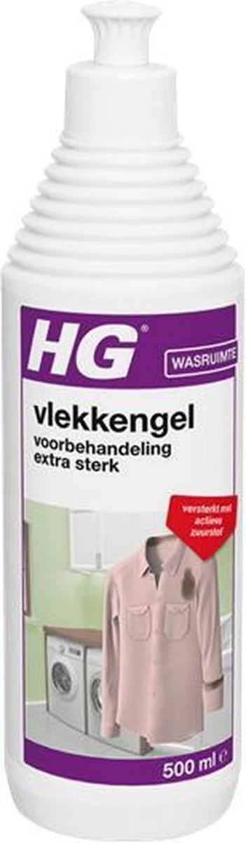 HG vlekken voorbehandeling gel extra sterk - 500 ml - verwijdert de allerergste vlekken = met actieve zuurstof HG Vlekken Voorbehandeling Gel Extra Sterk - 500 Ml - Verwijdert De Allerergste Vlekken = Met Actieve Zuurstof -Huishoudelijke Artikelen Winkel