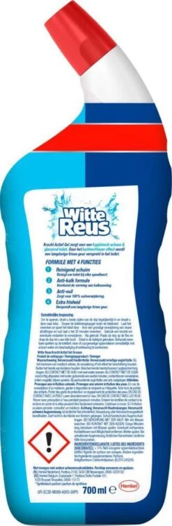 Witte Reus Toiletreiniger - Kracht Actief Gel Oceaan - Voordeelverpakking 10 X 700ml -Huishoudelijke Artikelen Winkel 393x1200 5