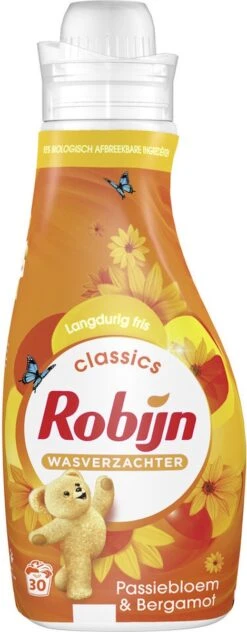 Robijn Classics Passiebloem & Bergamot Wasverzachter - 8 X 30 Wasbeurten - Voordeelverpakking -Huishoudelijke Artikelen Winkel 469x1200 2