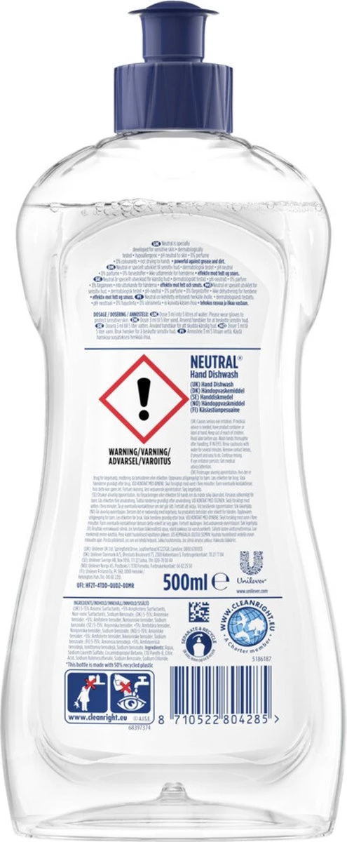 Neutral - Afwasmiddel - 500ml Neutral - Afwasmiddel - 500ml -Huishoudelijke Artikelen Winkel 495x1200 8
