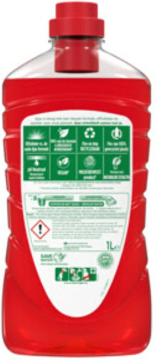 Ajax Allesreiniger Fete de Fleur Rode bloemen 1 liter Ajax® Ajax Allesreiniger Fete De Fleur Rode Bloemen 1 Liter -Huishoudelijke Artikelen Winkel