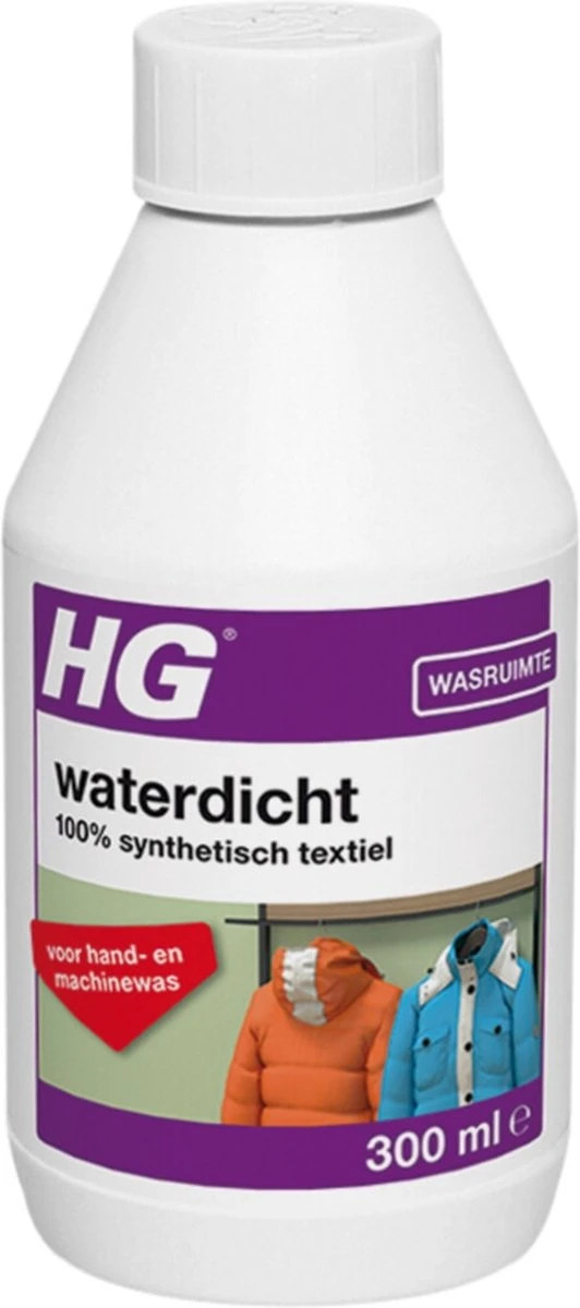 HG waterdicht 100% synthetisch textiel - 300 ml - water- en vuilafstotend - handwas en wasmachine HG Waterdicht 100% Synthetisch Textiel - 300 Ml - Water- En Vuilafstotend - Handwas En Wasmachine -Huishoudelijke Artikelen Winkel
