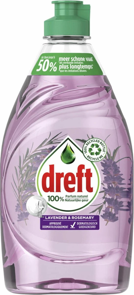 Dreft Naturals Lavender & Rosemary Afwasmiddel - Voordeelverpakking 10x450ml Dreft Naturals Lavender & Rosemary Afwasmiddel - Voordeelverpakking 10x450ml -Huishoudelijke Artikelen Winkel
