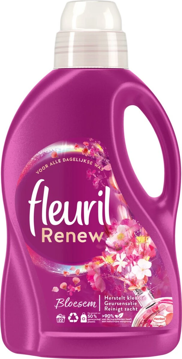 4x Fleuril Wasmiddel Renew Bloesem 1,32 liter 4x Fleuril Wasmiddel Renew Bloesem 1,32 Liter -Huishoudelijke Artikelen Winkel