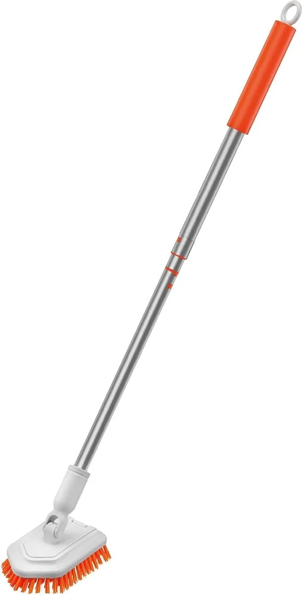 Badkamer reinigingsborstel - Badkamerschrobborstel - Reinigingsborstel - met afneembare telescopische handgreep en 180° verstelbare gezamenlijke reinigingsborstel - Lange steel 107 cm Merkloos Badkamer Reinigingsborstel - Badkamerschrobborstel - Reinigingsborstel - Met Afneembare Telescopische Handgreep En 180° Verstelbare Gezamenlijke Reinigingsborstel - Lange Steel 107 Cm -Huishoudelijke Artikelen Winkel