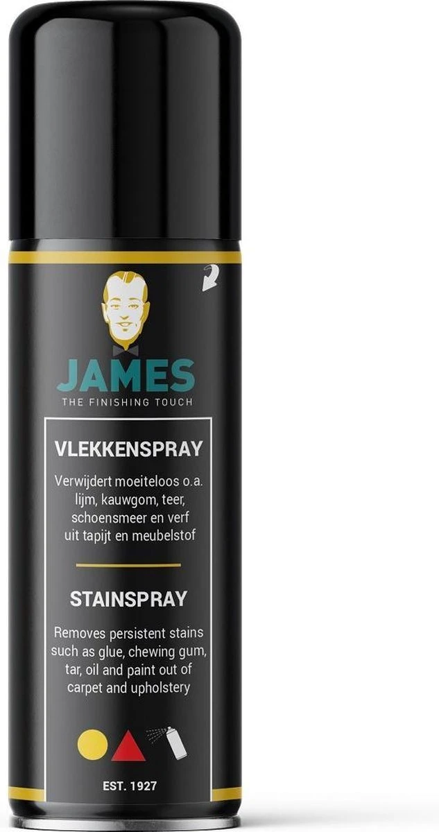 James Vlekkenspray - Verwijdert schoensmeer, vet, olie, verf en lijmresten op tapijt, karpet en meubelstof - James Vlekkenspray - Verwijdert Schoensmeer, Vet, Olie, Verf En Lijmresten Op Tapijt, Karpet En Meubelstof - -Huishoudelijke Artikelen Winkel 633x1200 2