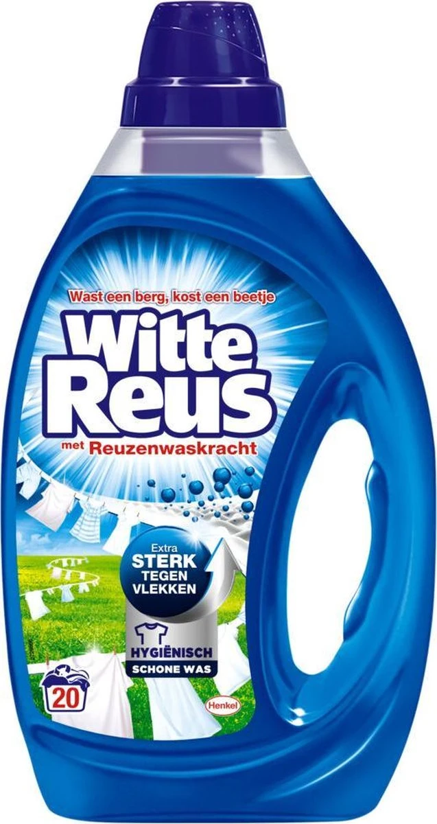 Witte Reus Vloeibaar Wasmiddel 1 liter Witte Reus Vloeibaar Wasmiddel 1 Liter -Huishoudelijke Artikelen Winkel