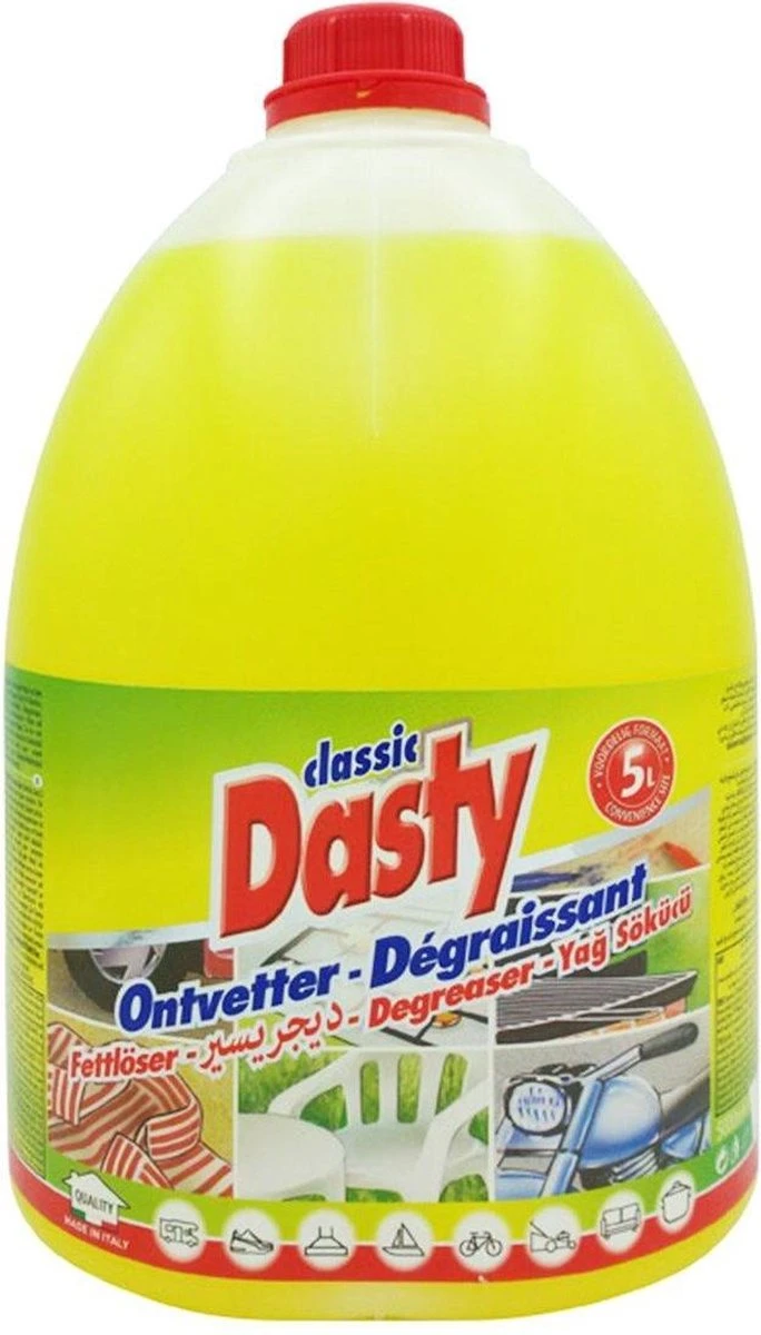 Dasty ontvetter 5 liter can Dasty Ontvetter 5 Liter Can -Huishoudelijke Artikelen Winkel
