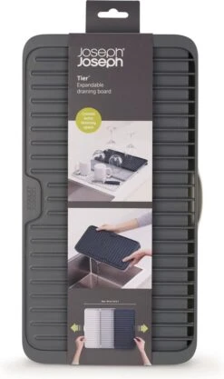 Joseph Joseph - Tier - Afdruipmat - Uitschuifbaar - Grijs -Huishoudelijke Artikelen Winkel 711x1200 1