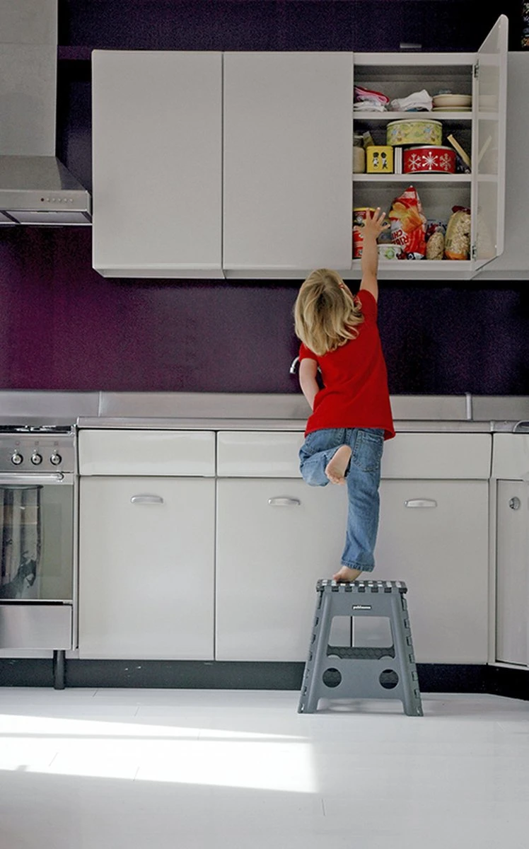 PUHLMANN - inklapbare kruk, JAMES, plastic, grijs, 40 cm hoog, max 90 kilo PUHLMANN - Inklapbare Kruk, JAMES, Plastic, Grijs, 40 Cm Hoog, Max 90 Kilo -Huishoudelijke Artikelen Winkel 748x1200 1