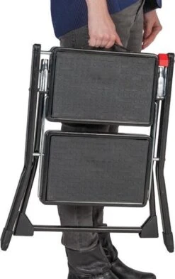 Huishoudtrap Opstapje Handy Zwart 2 Treden -Huishoudelijke Artikelen Winkel 754x1200 1