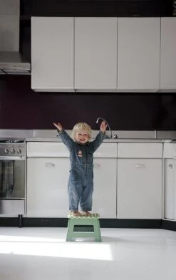 PUHLMANN - Inklapbare Kruk, JAMES, Plastic, Groen, 22 Cm Hoog, Max 100kilo -Huishoudelijke Artikelen Winkel 755x1200