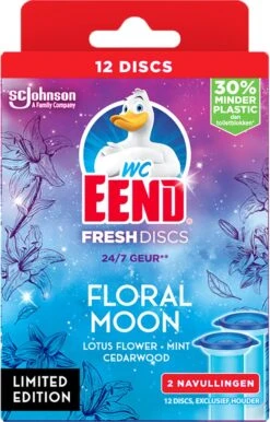 WC-Eend Fresh Discs Floral Moon + Navulling 12 Discs -Huishoudelijke Artikelen Winkel 767x1200 1