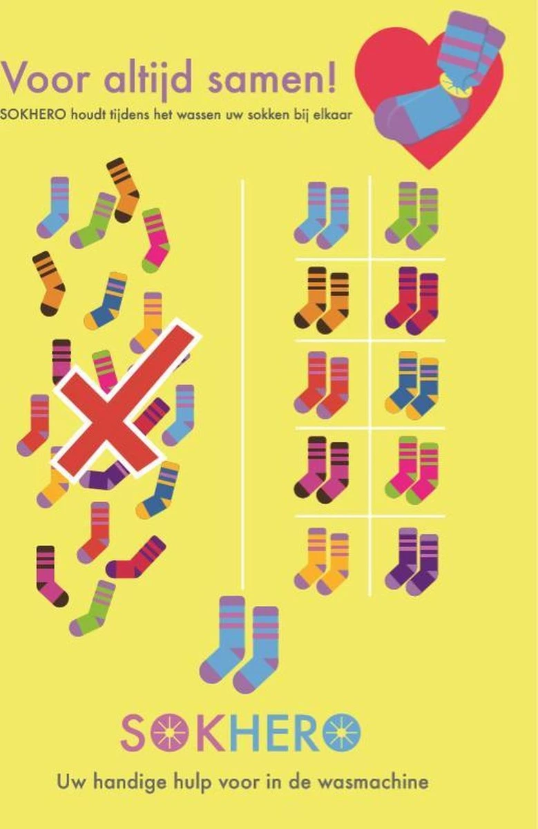 Sokhero - Sokken Waszak Cadeau - Wassen Sok Organiser - Wasmachine Sock Clips Wasnet - Ideale Praktische Knijpers Waslijn - Drogen Huishouden Wasknijpers - (15 stuks 5 kleuren voor sokken) Sokhero - Sokken Waszak Cadeau - Wassen Sok Organiser - Wasmachine Sock Clips Wasnet - Ideale Praktische Knijpers Waslijn - Drogen Huishouden Wasknijpers - (15 Stuks 5 Kleuren Voor Sokken) -Huishoudelijke Artikelen Winkel