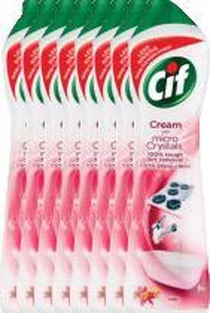 CIF Cream Pink Flower - 8 x 500 ml - Schuurmiddel - Voordeelverpakking CIF Cream Pink Flower - 8 X 500 Ml - Schuurmiddel - Voordeelverpakking -Huishoudelijke Artikelen Winkel 805x1200 5