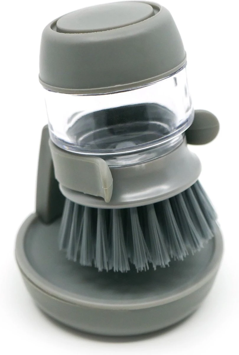 In Round Afwasborstel met Zeepdispenser / Zeepreservoir – Inclusief Houder – Grijs – Afwas Borstel – Zeep Handborstel – Doseerpomp – Afwasmiddel Dispenser – Navulbaar In Round Afwasborstel Met Zeepdispenser / Zeepreservoir – Inclusief Houder – Grijs – Afwas Borstel – Zeep Handborstel – Doseerpomp – Afwasmiddel Dispenser – Navulbaar -Huishoudelijke Artikelen Winkel