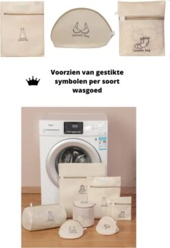 V&P Black Crown Waszakken Set Met Rits - Wasnet - Waszak - Waszakken Set Van 7 Voor Wasgoed - Waszakje Lingerie - Waszak Bh - Divers Delicaat Wasgoed - Wasnet Groot - Wasmachine Zakjes - Laundry Bag Set -Huishoudelijke Artikelen Winkel 821x1200