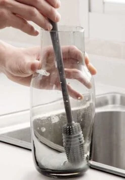 Merkloos Afwasborstel Voor Lange Glazen - Siliconenborstel Lange Glazen - Baby Flessenborstel - Duurzame Afwasborstel - Siliconen Afwasborstel -Huishoudelijke Artikelen Winkel 834x1200 1