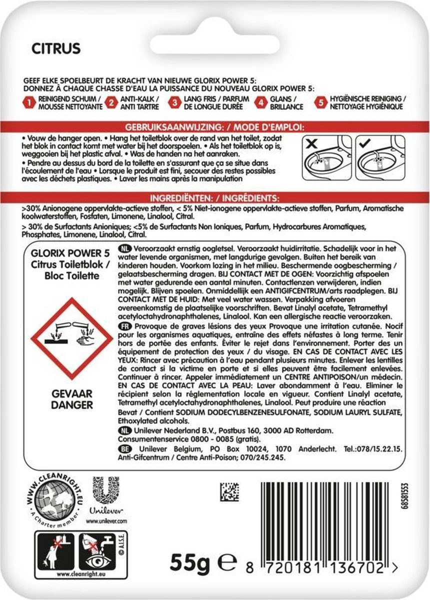 Glorix Power 5 Toiletblokken - Citroen - 9 stuks - Voordeelverpakking Glorix Power 5 Toiletblokken - Citroen - 9 Stuks - Voordeelverpakking -Huishoudelijke Artikelen Winkel 860x1200 1