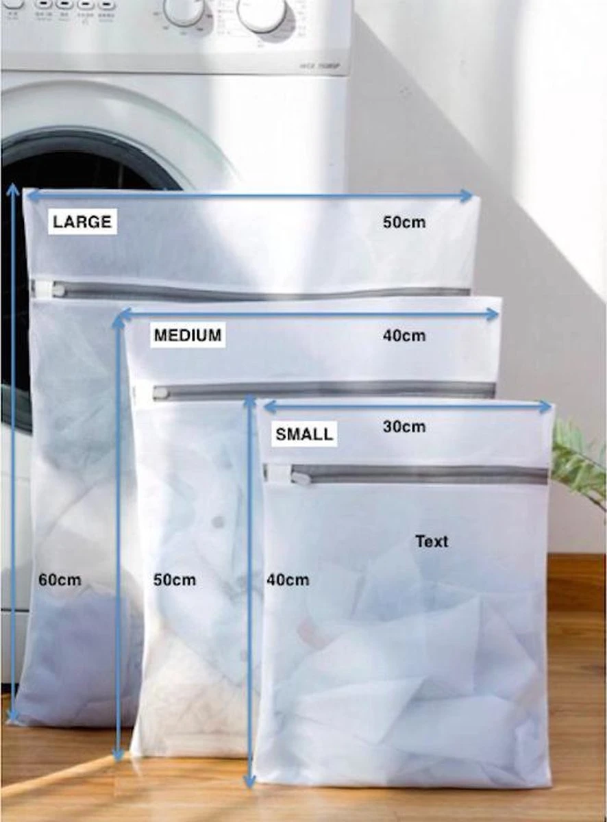 Laundry bag | Waszak | Set van 4 waszakken met rits | Transparant | Wasnet | Waszakjes | Vakantie als kledingsorteerder | Groot formaat | Laken/schoenen/bh/ondergoed/kleding Merkloos Laundry Bag | Waszak | Set Van 4 Waszakken Met Rits | Transparant | Wasnet | Waszakjes | Vakantie Als Kledingsorteerder | Groot Formaat | Laken/schoenen/bh/ondergoed/kleding -Huishoudelijke Artikelen Winkel