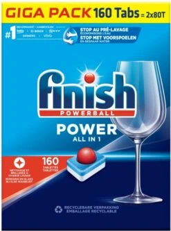 Finish Power All In One Regular Vaatwastabletten - 160 Stuks -Huishoudelijke Artikelen Winkel 890x1200