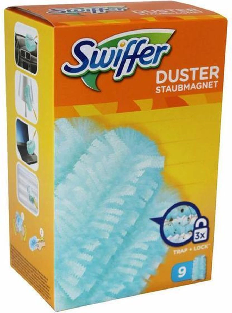 Swiffer Duster Trap & Lock - 9 Stuks - Navul Stofdoekjes Swiffer Duster Trap & Lock - 9 Stuks - Navul Stofdoekjes -Huishoudelijke Artikelen Winkel 891x1200 1