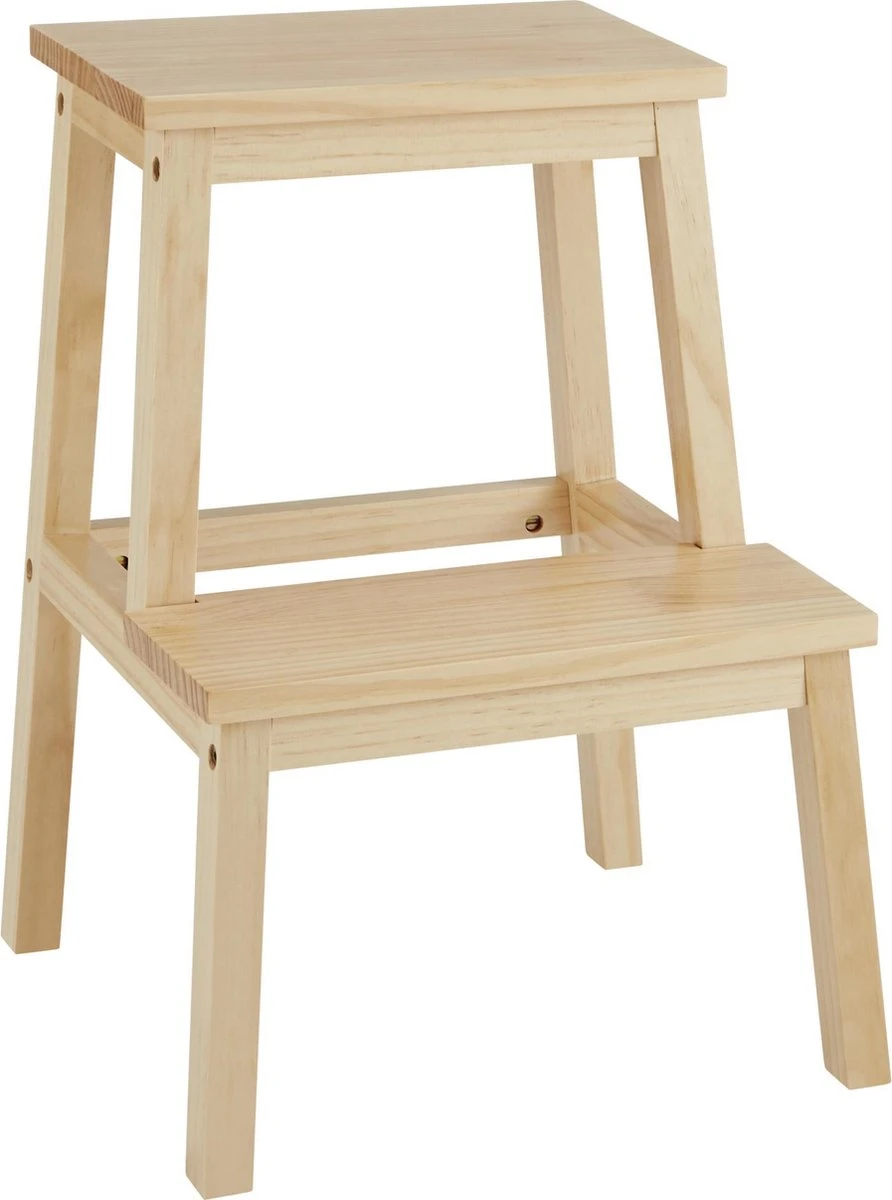 Houten Opstapje - Krukje met 2 Niveaus - Bruin Houten Opstapje - Krukje Met 2 Niveaus - Bruin -Huishoudelijke Artikelen Winkel 892x1200 1