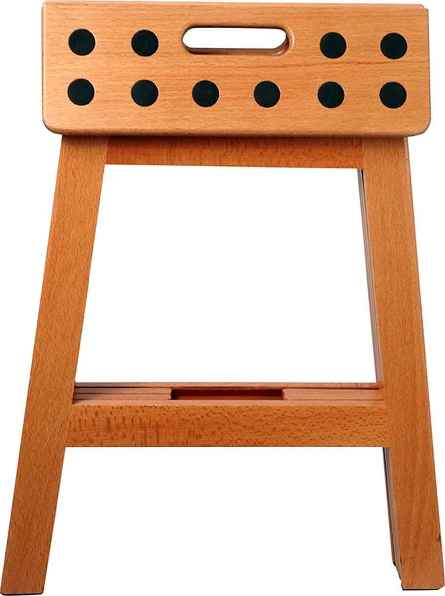 PUHLMANN - inklapbare kruk, JAMES, hout, 41 cm hoog, max 150 kilo PUHLMANN - Inklapbare Kruk, JAMES, Hout, 41 Cm Hoog, Max 150 Kilo -Huishoudelijke Artikelen Winkel