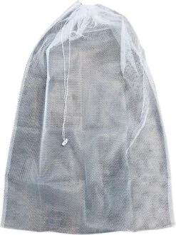 Orange85 Waszak - Groot - XL - 60 X 90 CM - Wit - Treksysteem - Trekbandsluiting - Polyester - Wasnet - Laundry Bag - Voor Kleding -Huishoudelijke Artikelen Winkel 898x1200