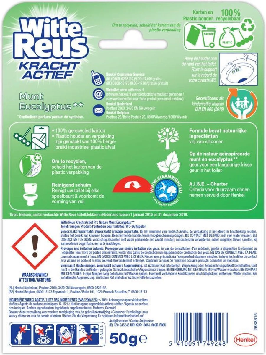 Witte Reus Pro Nature Munt Eucalyptus - 10 stuks Witte Reus Pro Nature Munt Eucalyptus - 10 Stuks -Huishoudelijke Artikelen Winkel 901x1200 7