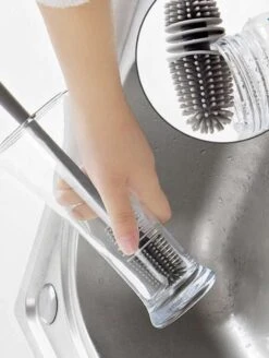 Merkloos Afwasborstel Voor Lange Glazen - Siliconenborstel Lange Glazen - Baby Flessenborstel - Duurzame Afwasborstel - Siliconen Afwasborstel -Huishoudelijke Artikelen Winkel 905x1200