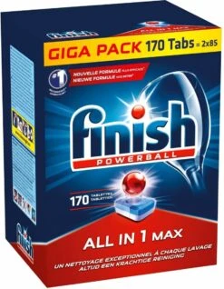 Finish All In 1 Max Regular - Vaatwastabletten - 170 Stuks - Voordeelpak -Huishoudelijke Artikelen Winkel 931x1200