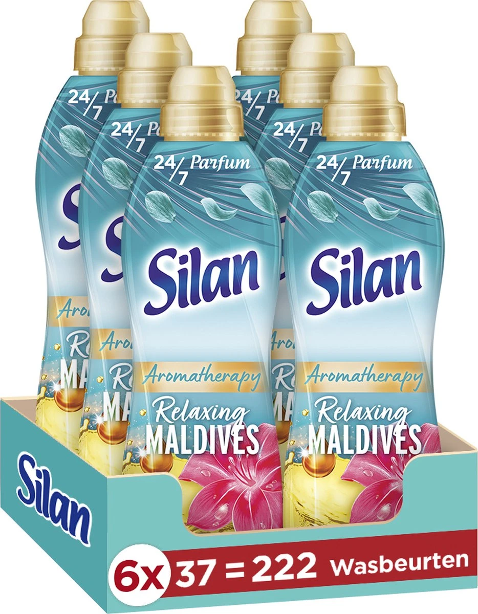 Silan Aroma Therapy Relaxing Maldives Wasverzachter - 6 x 37 wasbeurten - Voordeelverpakking Silan Aroma Therapy Relaxing Maldives Wasverzachter - 6 X 37 Wasbeurten - Voordeelverpakking -Huishoudelijke Artikelen Winkel 934x1200 2