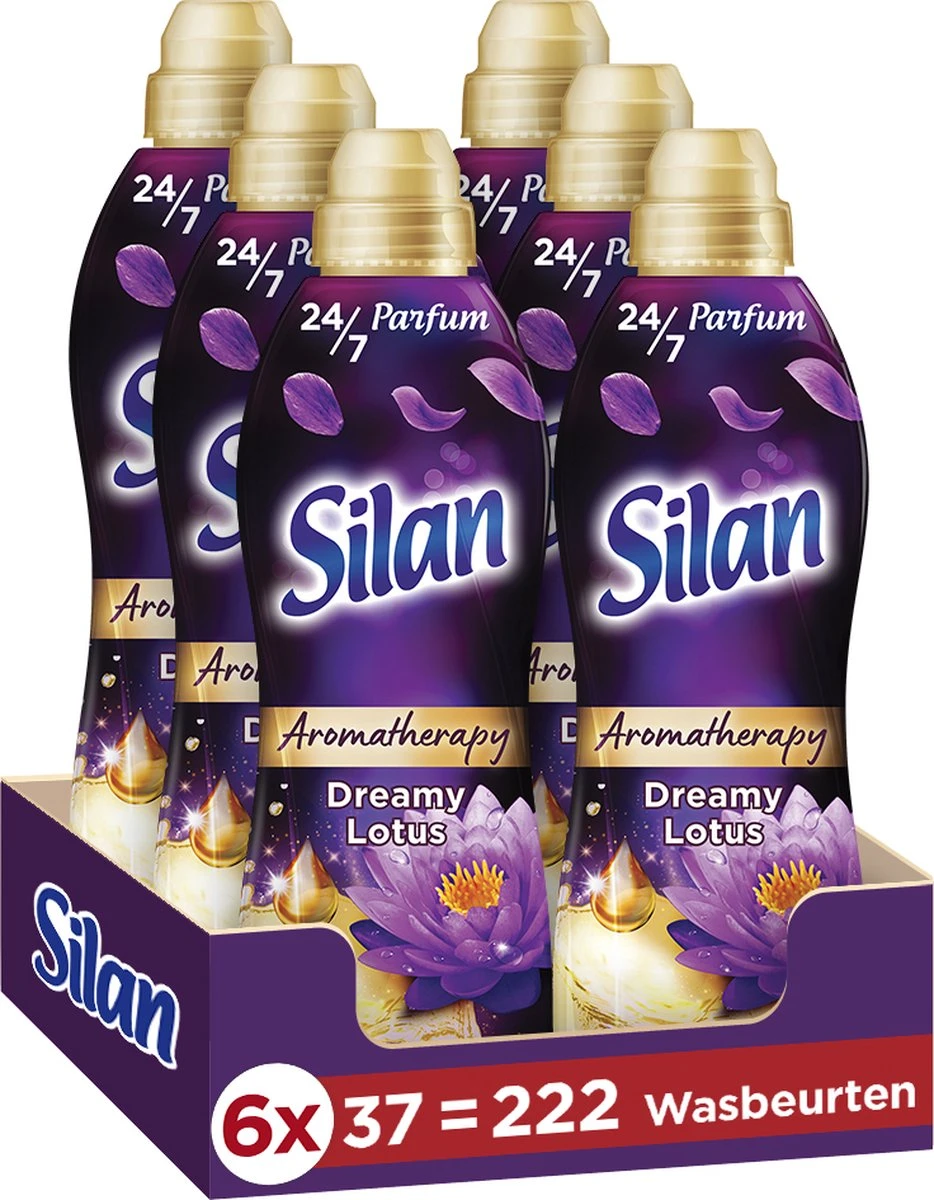 Silan Aroma Therapy Dreamy Lotus Wasverzachter - 6 x 37 wasbeurten - Voordeelverpakking Silan Aroma Therapy Dreamy Lotus Wasverzachter - 6 X 37 Wasbeurten - Voordeelverpakking -Huishoudelijke Artikelen Winkel