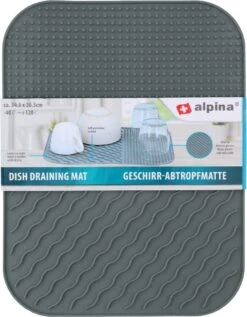 Alpina Afdruipmat - Droogmat - Siliconen - 26,5x34,5 Cm - Grijs 3 Alpina Afdruipmat - Droogmat - Siliconen - 26,5x34,5 Cm - Grijs -Huishoudelijke Artikelen Winkel 935x1200 3