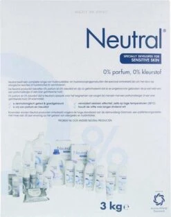 Neutral 0% Wit Parfumvrij Waspoeder - 45 Wasbeurten - Wasmiddel -Huishoudelijke Artikelen Winkel 943x1200