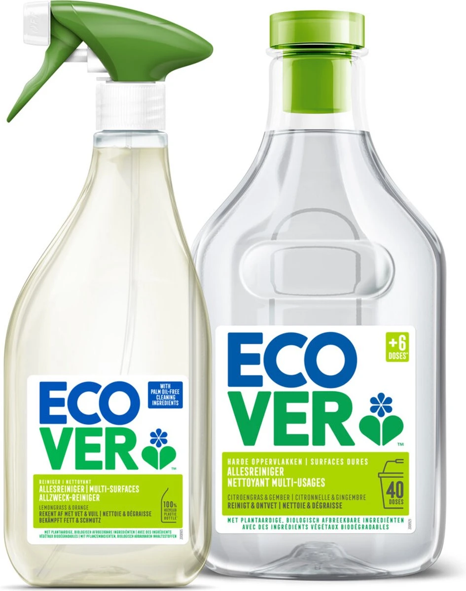 Ecover - Allesreiniger - Citroengras & Gember - Voordeelverpakking 6 x 1 l Ecover - Allesreiniger - Citroengras & Gember - Voordeelverpakking 6 X 1 L -Huishoudelijke Artikelen Winkel 945x1200 2