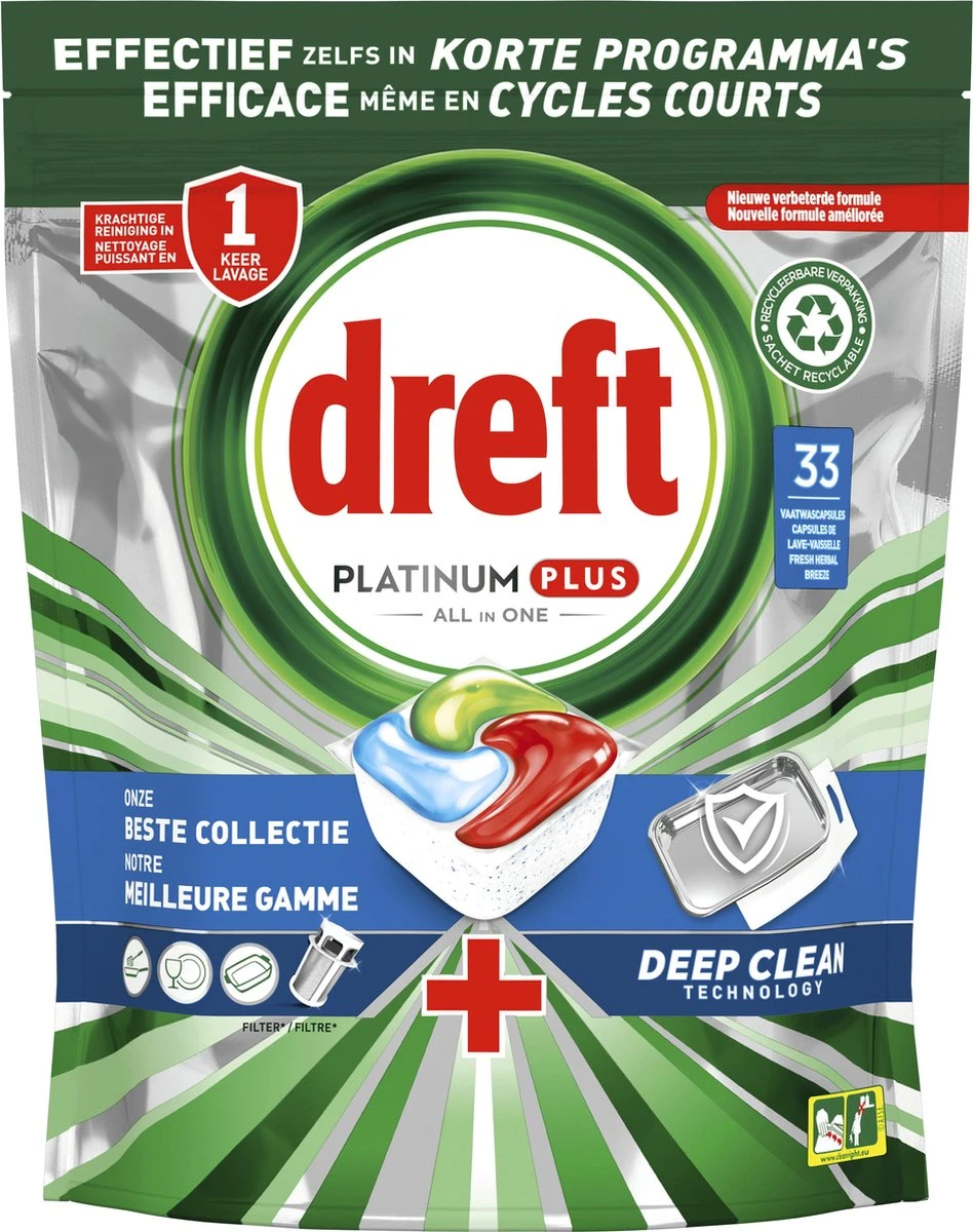Dreft Platinum Plus All In One Deep Clean - Vaatwastabletten - Voordeelverpakking 4 x 33 stuks Dreft Platinum Plus All In One Deep Clean - Vaatwastabletten - Voordeelverpakking 4 X 33 Stuks -Huishoudelijke Artikelen Winkel 948x1200 1